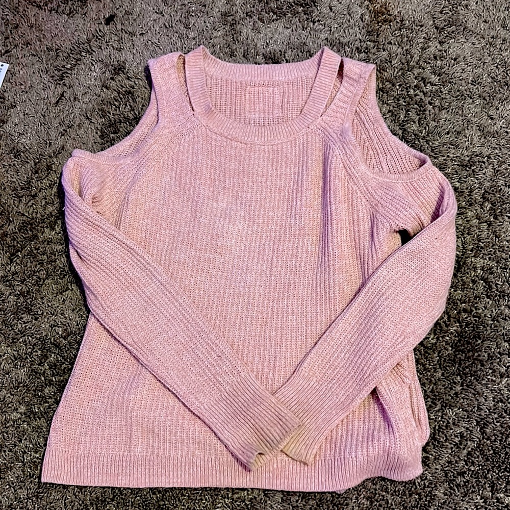 knitted off the shoulder top